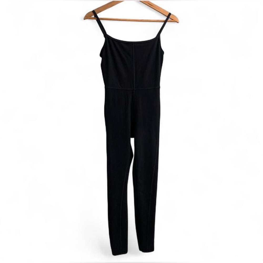 Aritzia Wilfred Black free divinity Jumpsuit full length body hugging Size XS